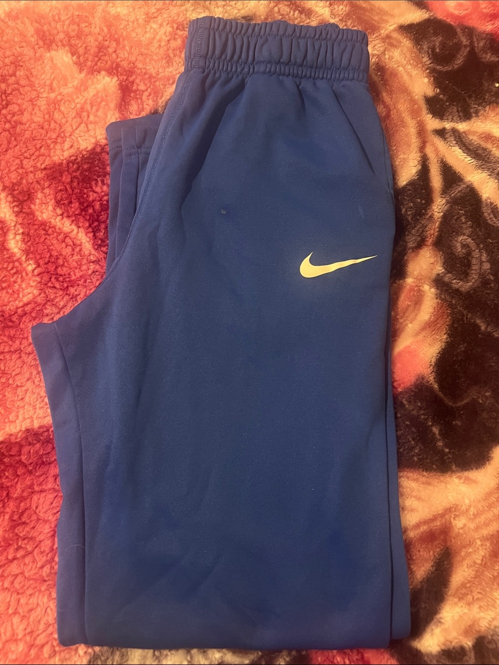 Nike Royal Blue Kids' Joggers with White Swoosh